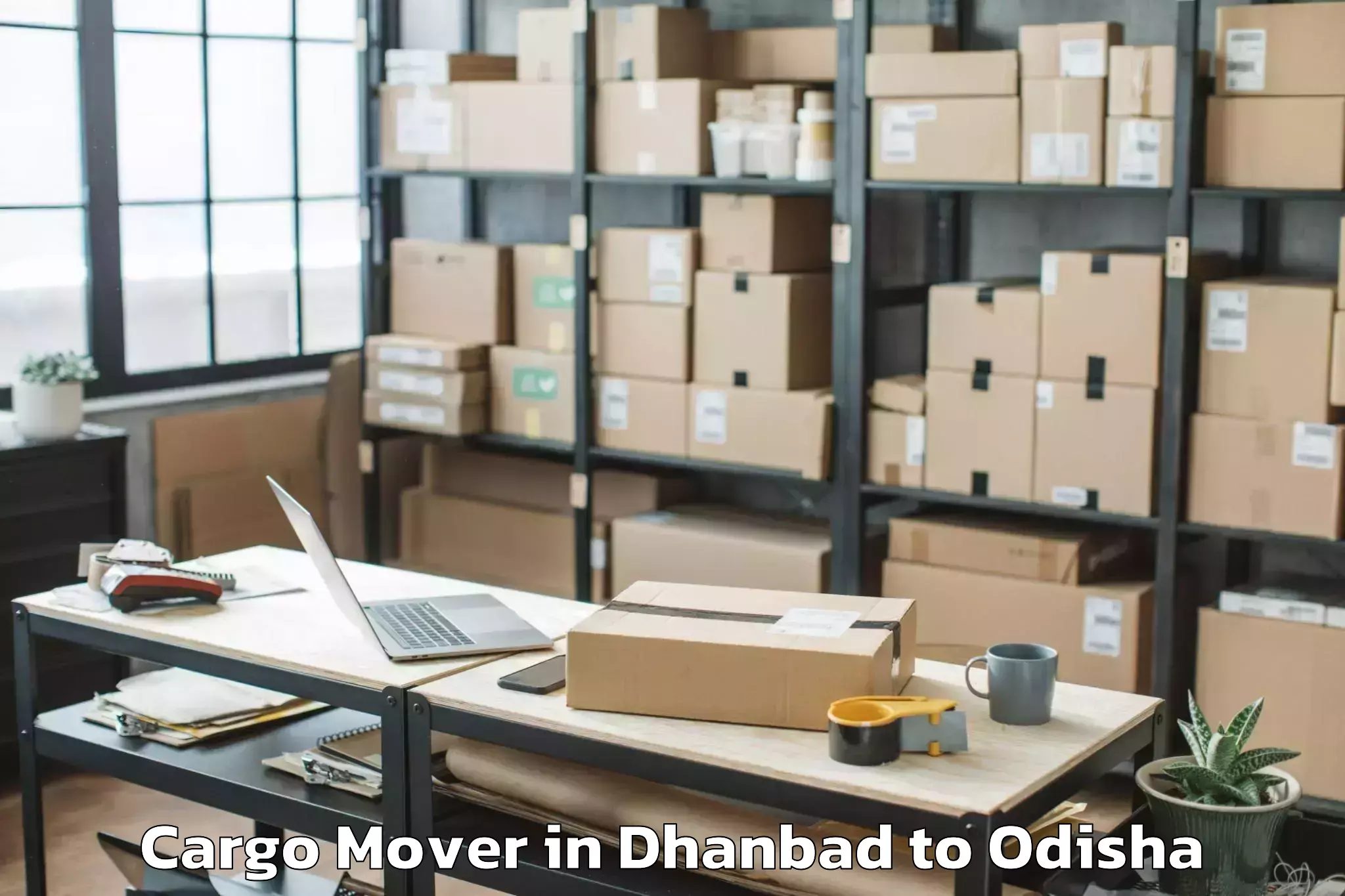 Quality Dhanbad to Sambalpur University Burla Cargo Mover